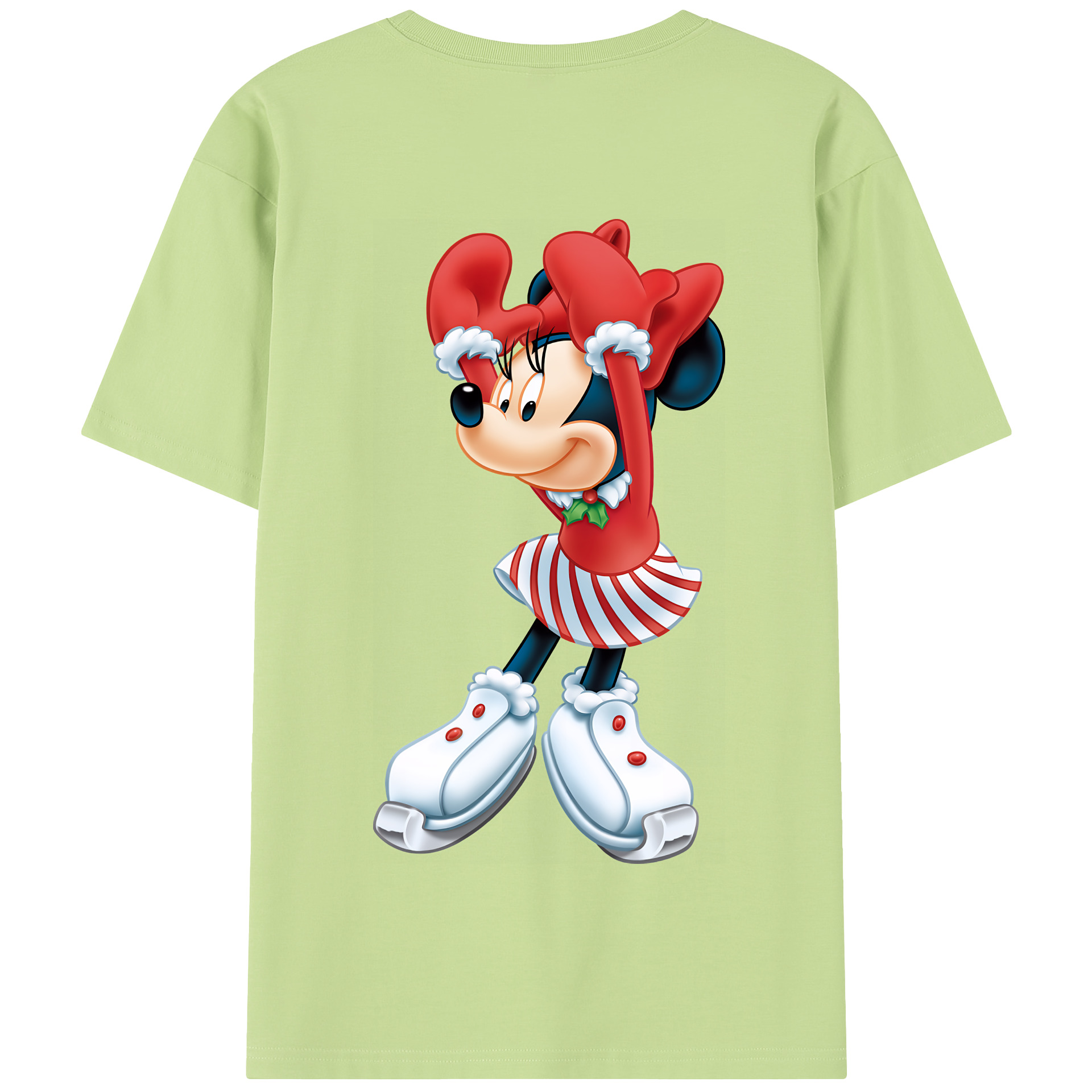 （画像用） ミッキーマウス Mickey Mouse 綿100％半袖Tシャツ（背面プリント）